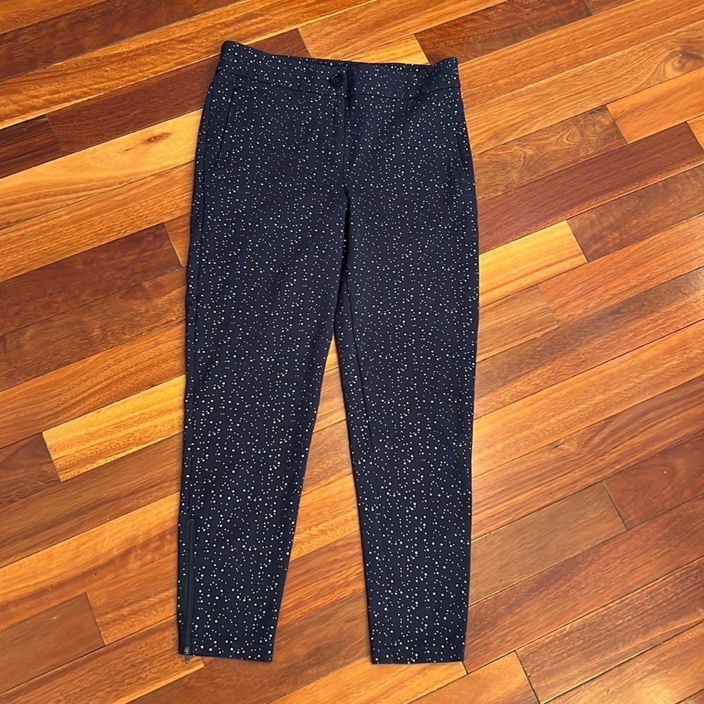 ⭐️ Betabrand Cigarette Skinny Yoga Dress Pants Zippered Bottom Medium
